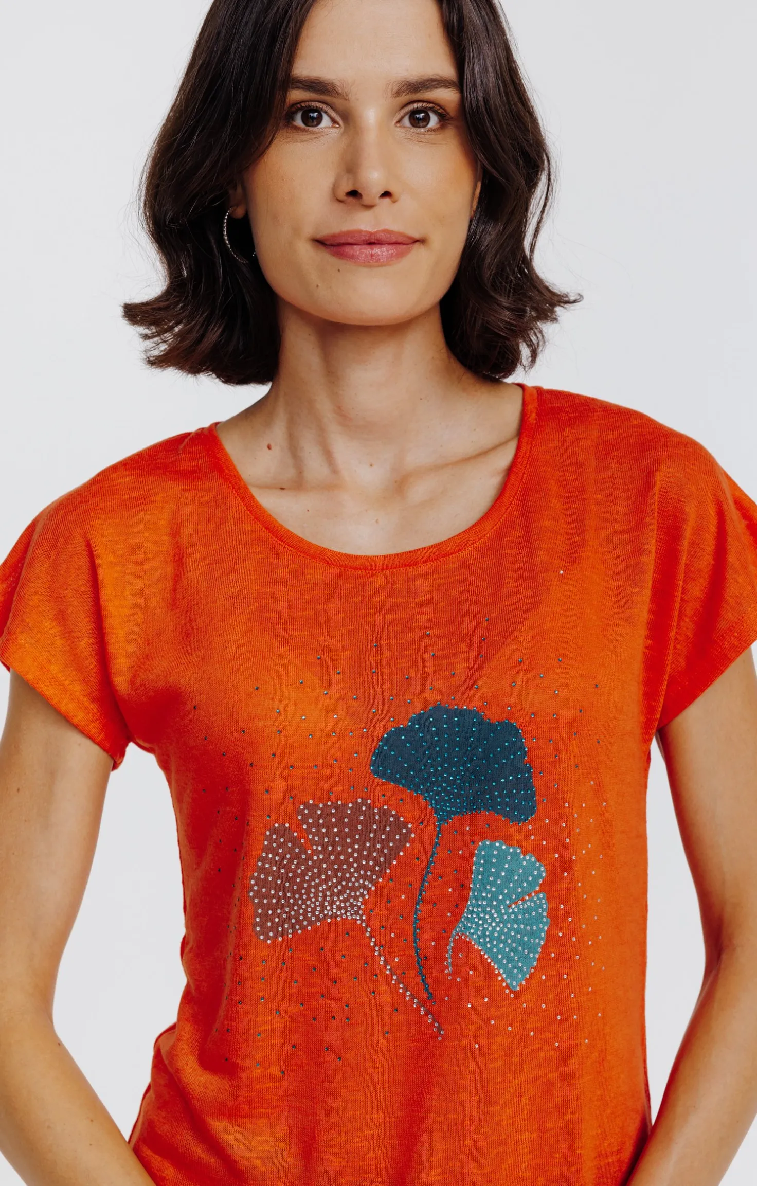 Tee-shirt imprimé strass -