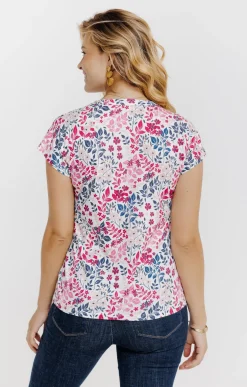 Tee-shirt manches courtes col mao -