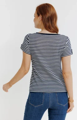 Tee-shirt manches courtes rayures -