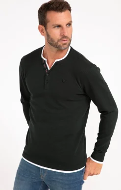 Tee-shirt manches longues Gauffre -