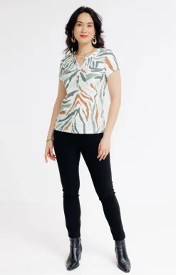 Tee-shirt été imprimé zèbre -