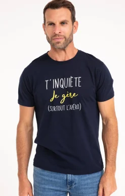 Tee-shirt t'inquiète je gère -