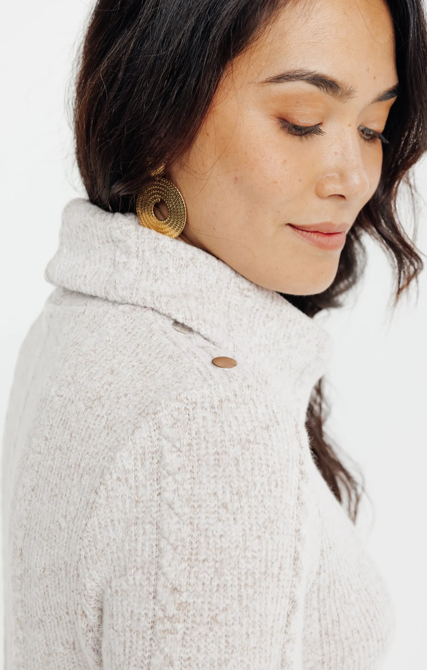 Tee-shirt uni col boule -