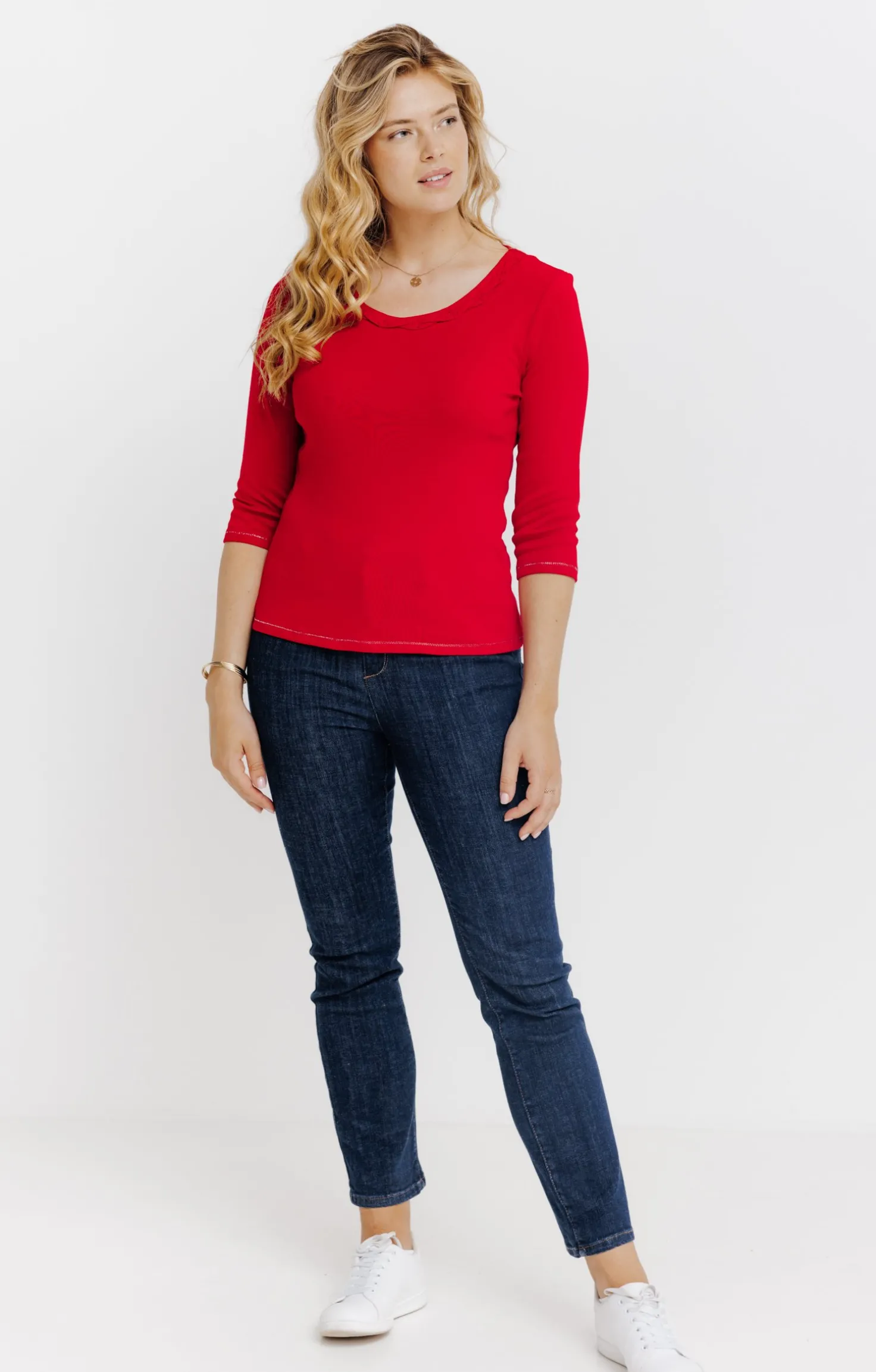 Tee-shirt uni col rond -