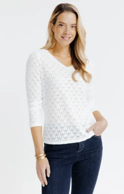 Tee-shirt uni dentelle -