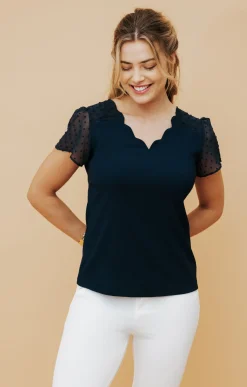 Tee-shirt uni galon -