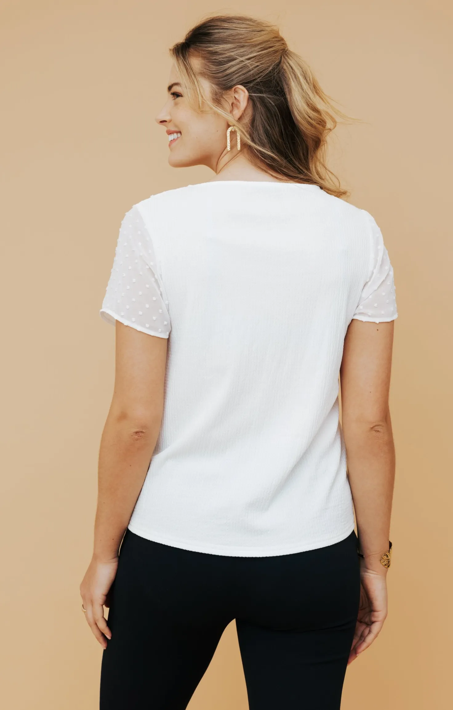 Tee-shirt uni galon -