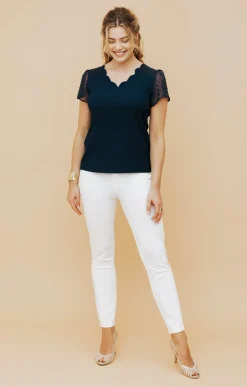 Tee-shirt uni galon -