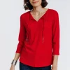 Tee-shirt uni manches 3/4 -