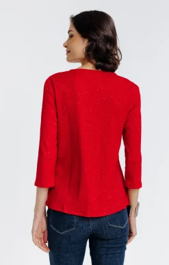 Tee-shirt uni manches 3/4 -