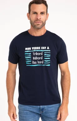 Tee-shirt verre à ras bord -