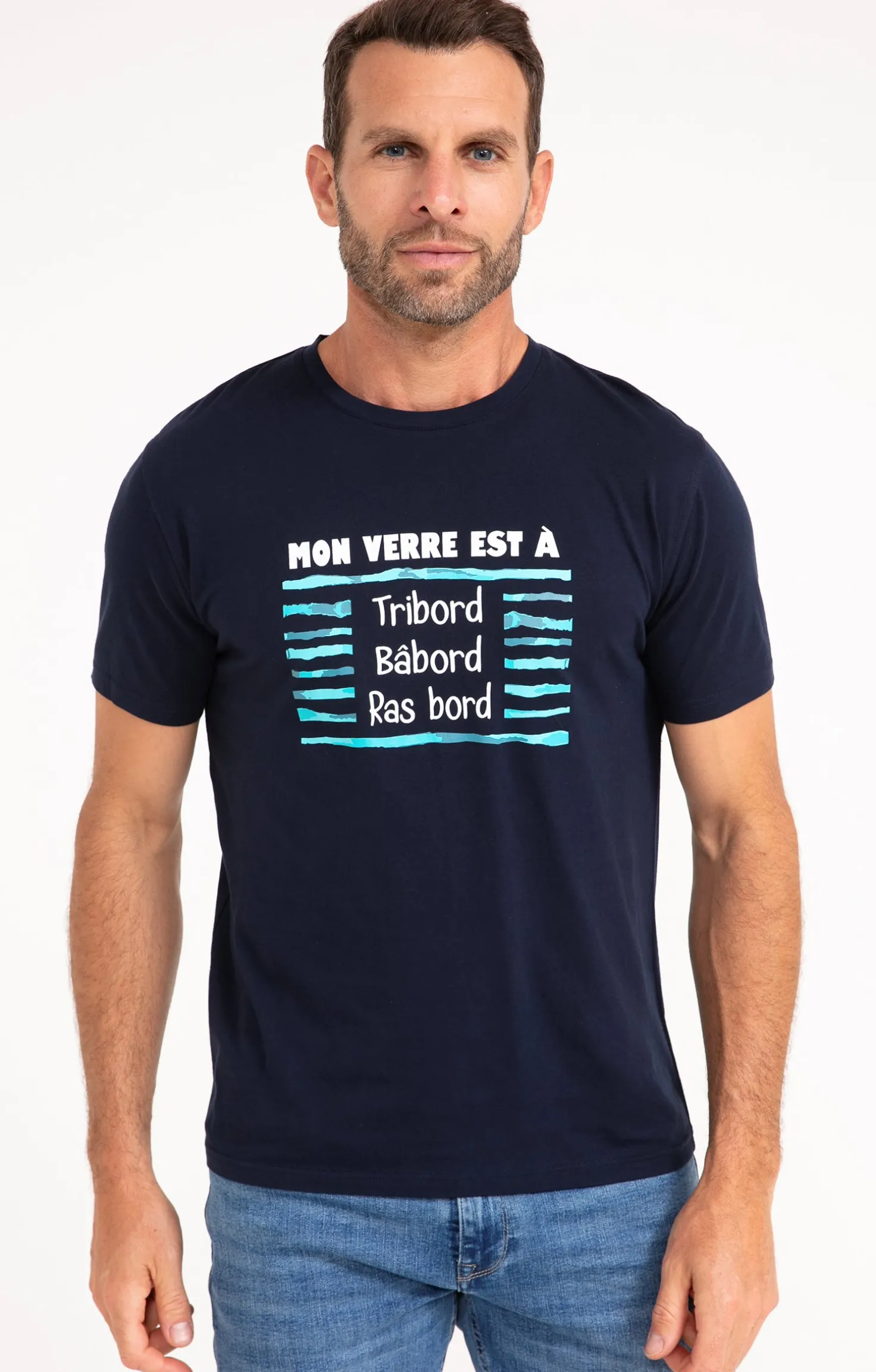 Tee-shirt verre à ras bord -
