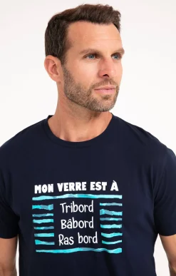 Tee-shirt verre à ras bord -