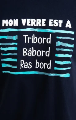 Tee-shirt verre à ras bord -