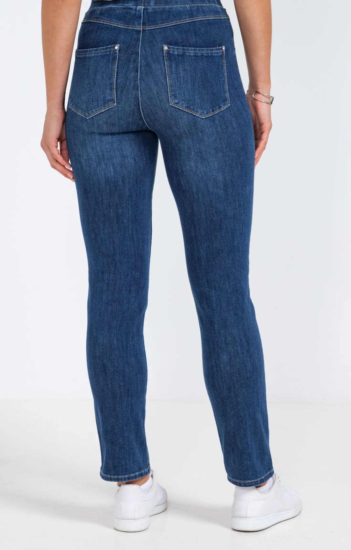 Tregging en denim bi-stretch -