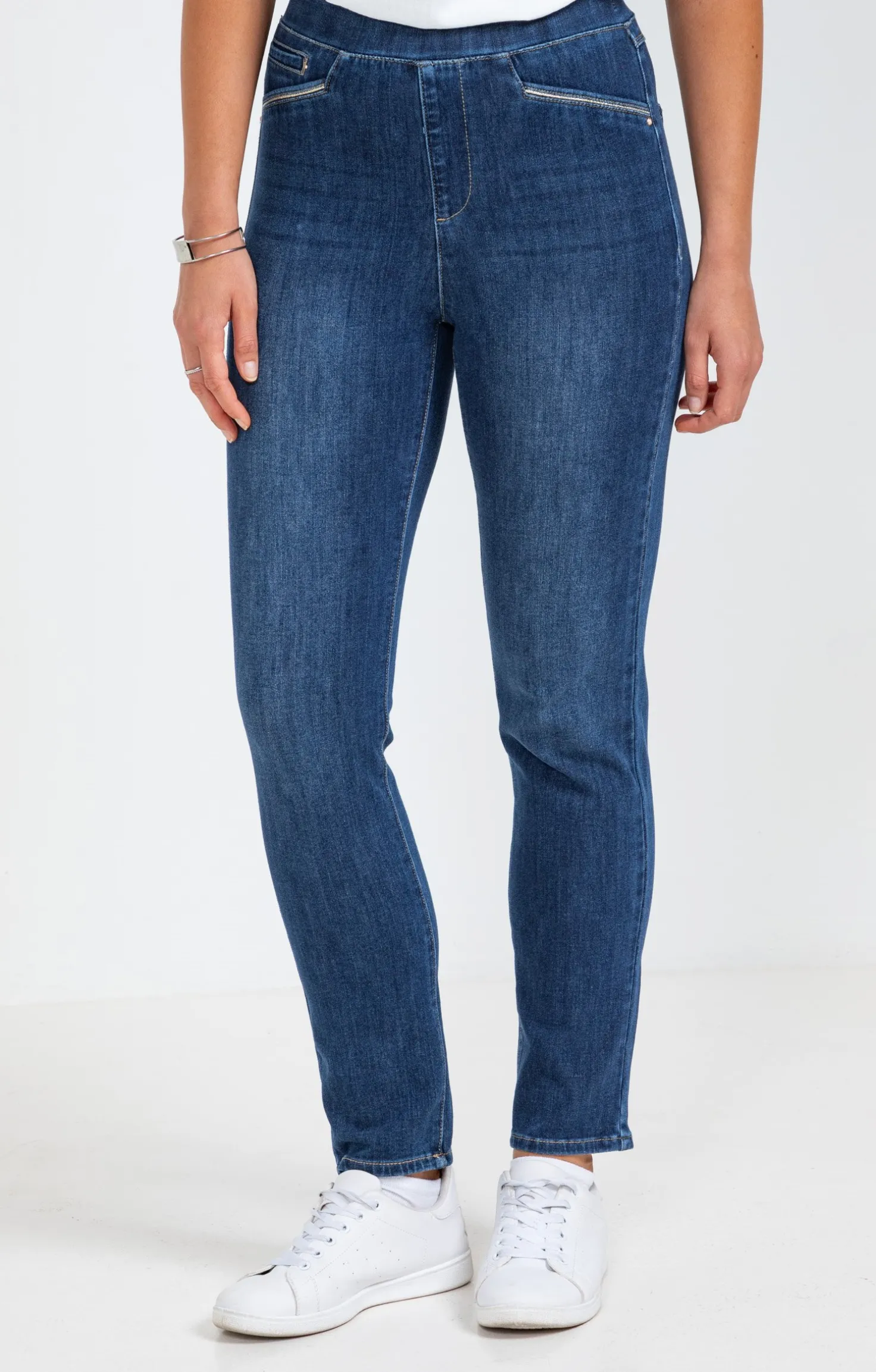 Tregging en denim bi-stretch -