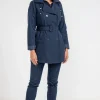 Trench avec double patte de boutonnage -