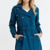 Trench avec double patte de boutonnage -
