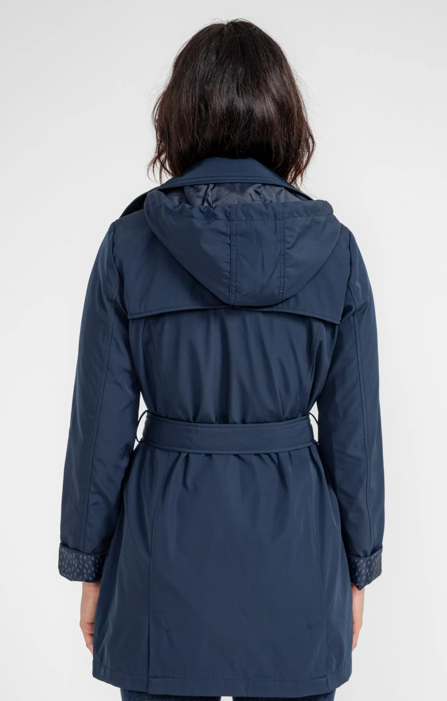 Trench avec double patte de boutonnage -