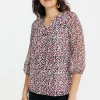 T-SHIRT CIL MAO MIX MATIERE -