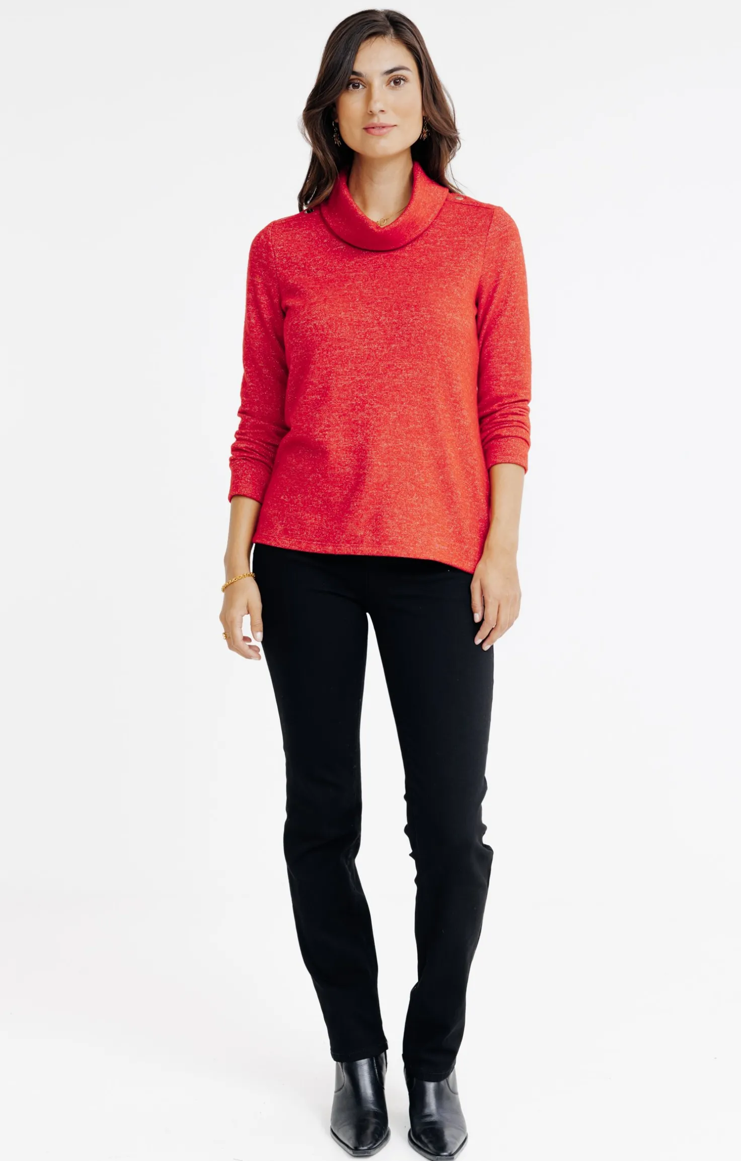 T-SHIRT COL BOULE -