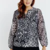 T-SHIRT COL MAO MANCHES LONGUES -