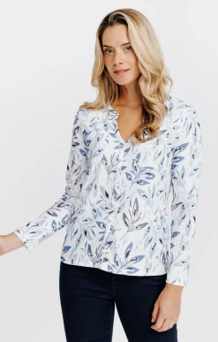 T-SHIRT COL MAO MANCHES LONGUES -
