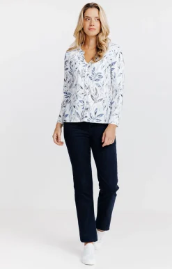 T-SHIRT COL MAO MANCHES LONGUES -