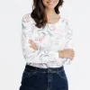 T-SHIRT COL ROND MANCHES LONGUES -