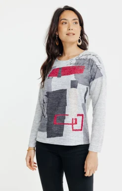 T-SHIRT COL ROND MANCHES LONGUES -