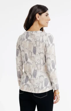 T-SHIRT COL ROND MANCHES LONGUES -