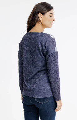 T-SHIRT COL ROND MANCHES LONGUES -