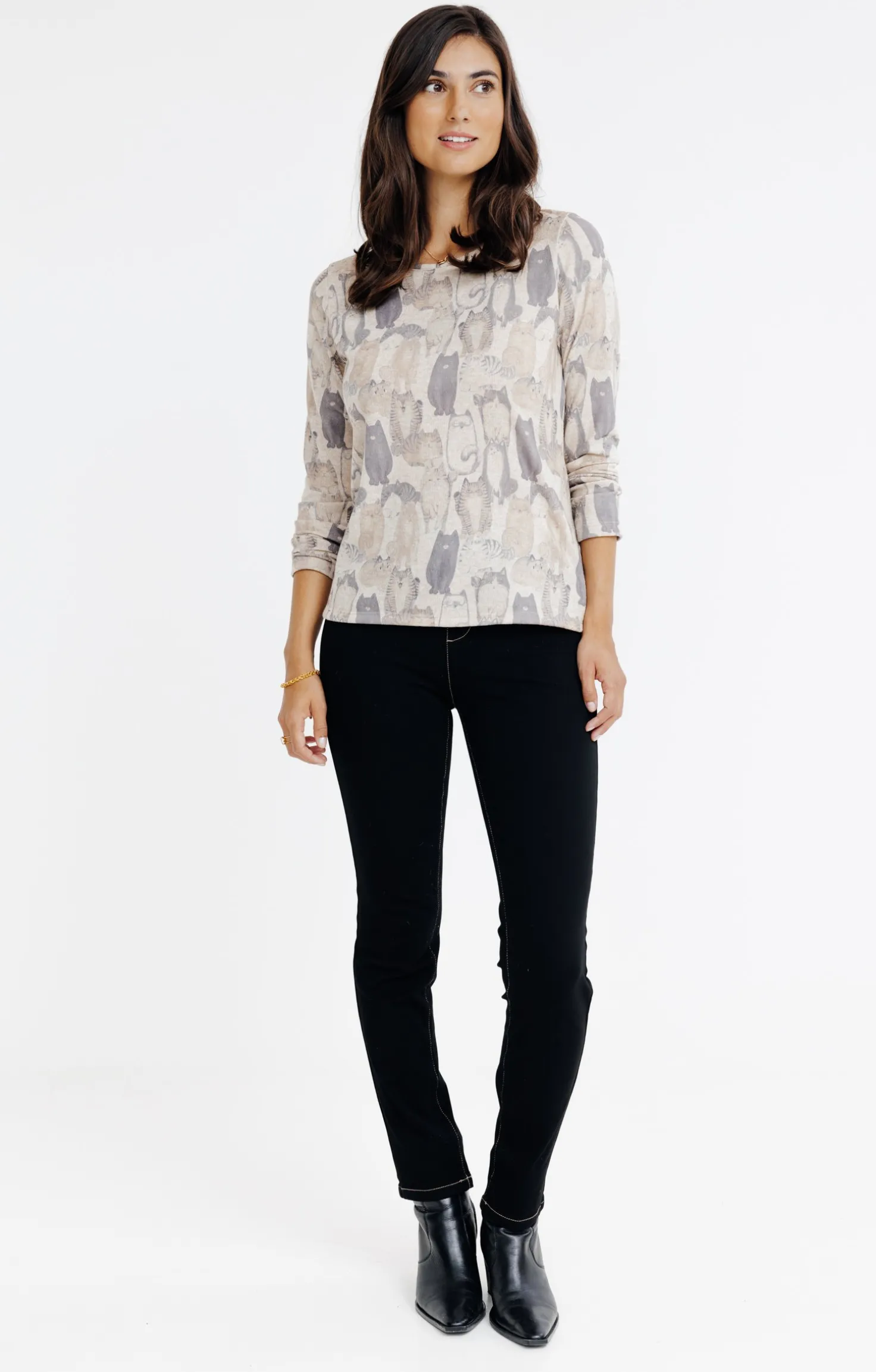T-SHIRT COL ROND MANCHES LONGUES -