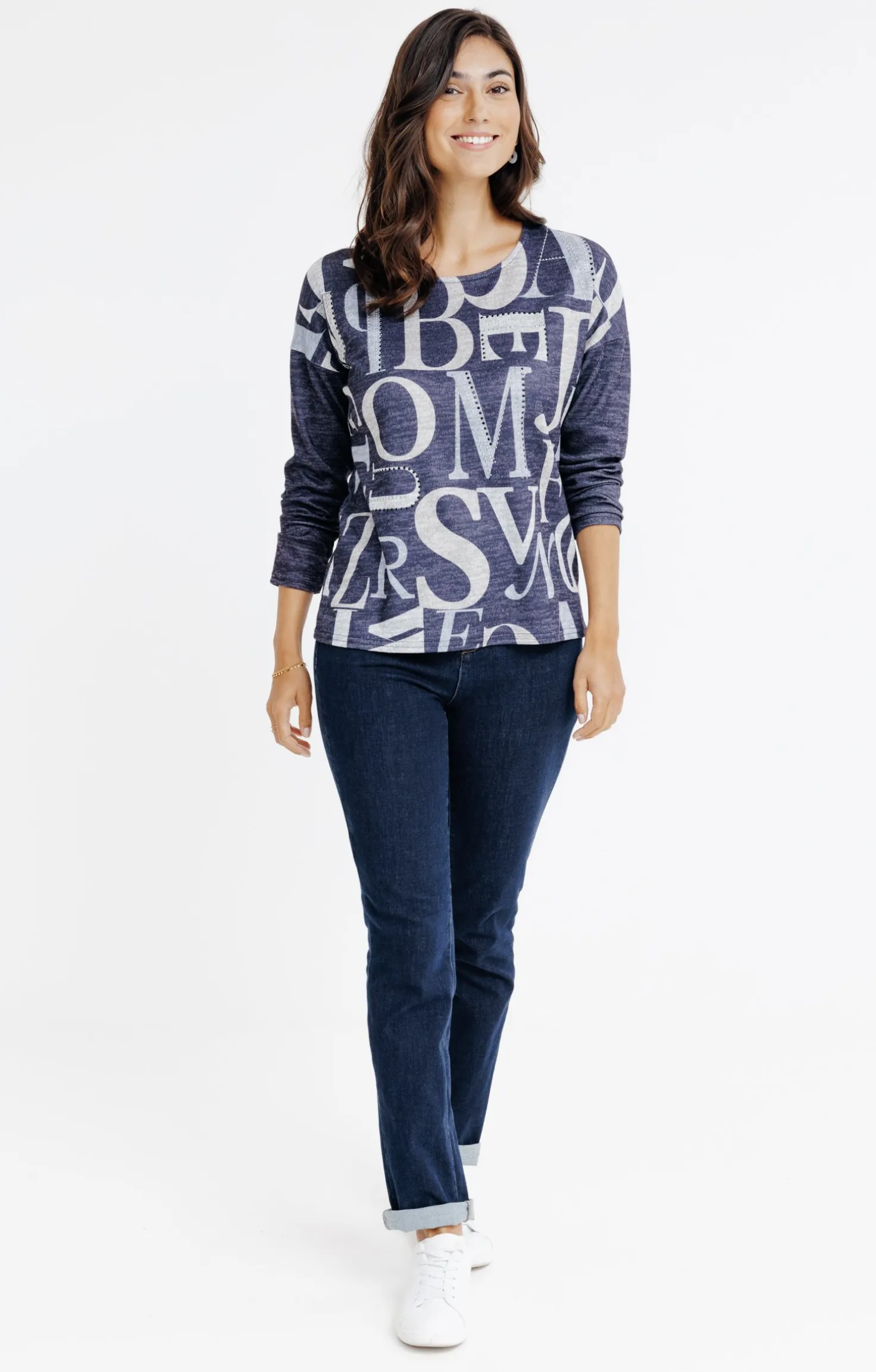 T-SHIRT COL ROND MANCHES LONGUES -