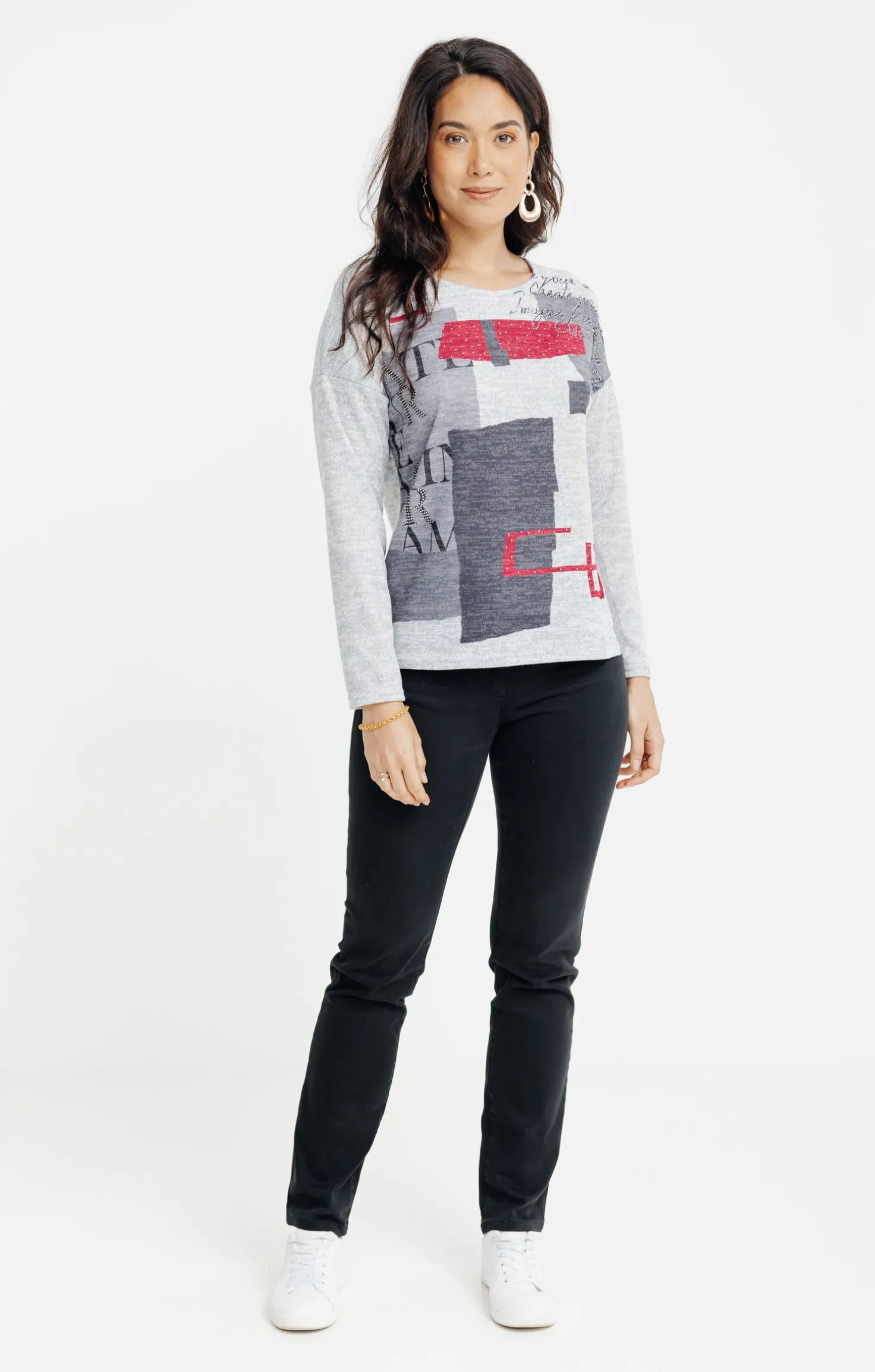 T-SHIRT COL ROND MANCHES LONGUES -