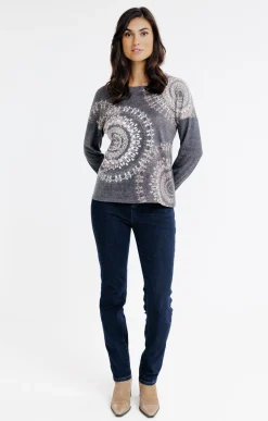 T-SHIRT COL ROND MANCHES LONGUES -