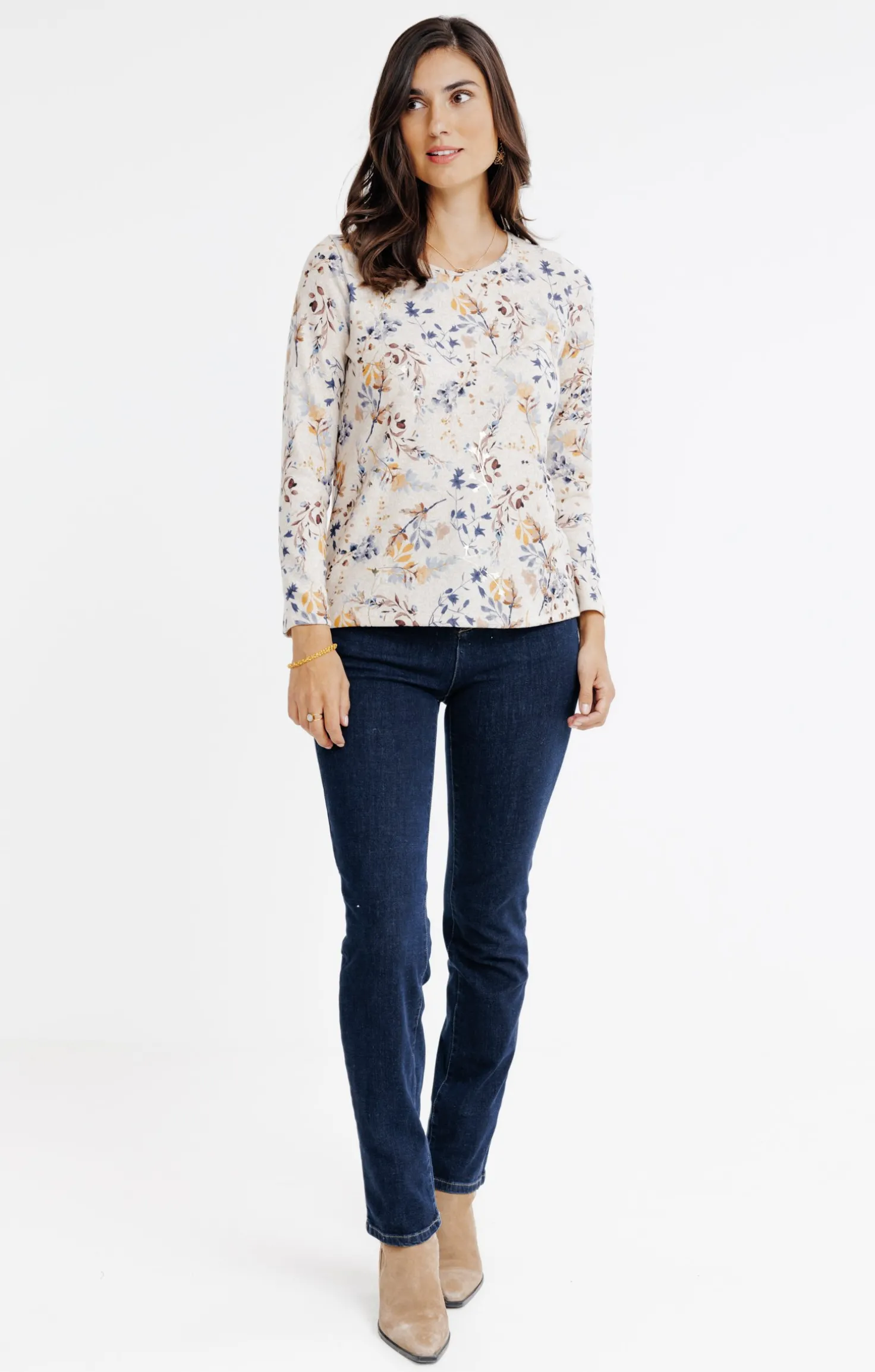 T-SHIRT COL ROND MANCHES LONGUES -