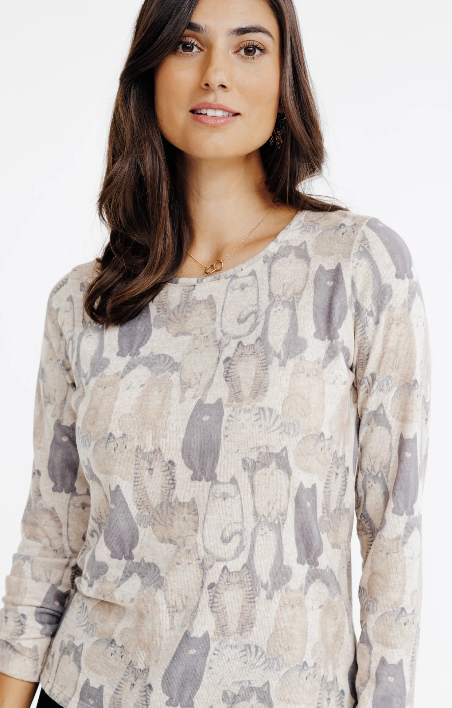 T-SHIRT COL ROND MANCHES LONGUES -