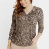 T-SHIRT COL V MANCHES LONGUES -