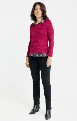 T-SHIRT 2EN1 COL CHEMISE -