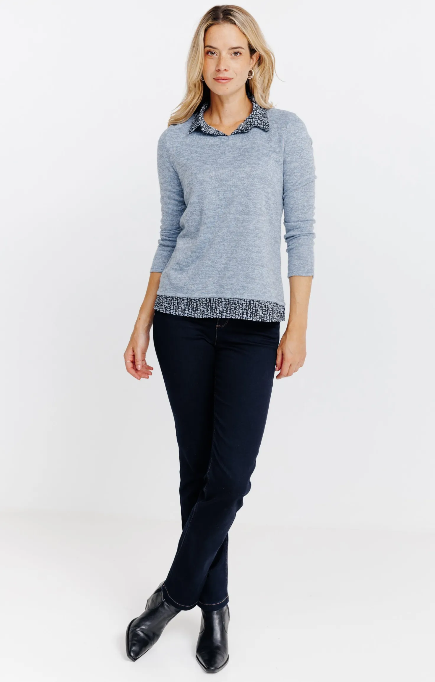 T-SHIRT 2EN1 MANCHES LONGUES -
