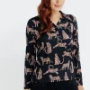 T-SHIRT IMPRIME COL POLO -