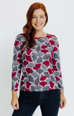 T-SHIRT IMPRIME COL ROND -