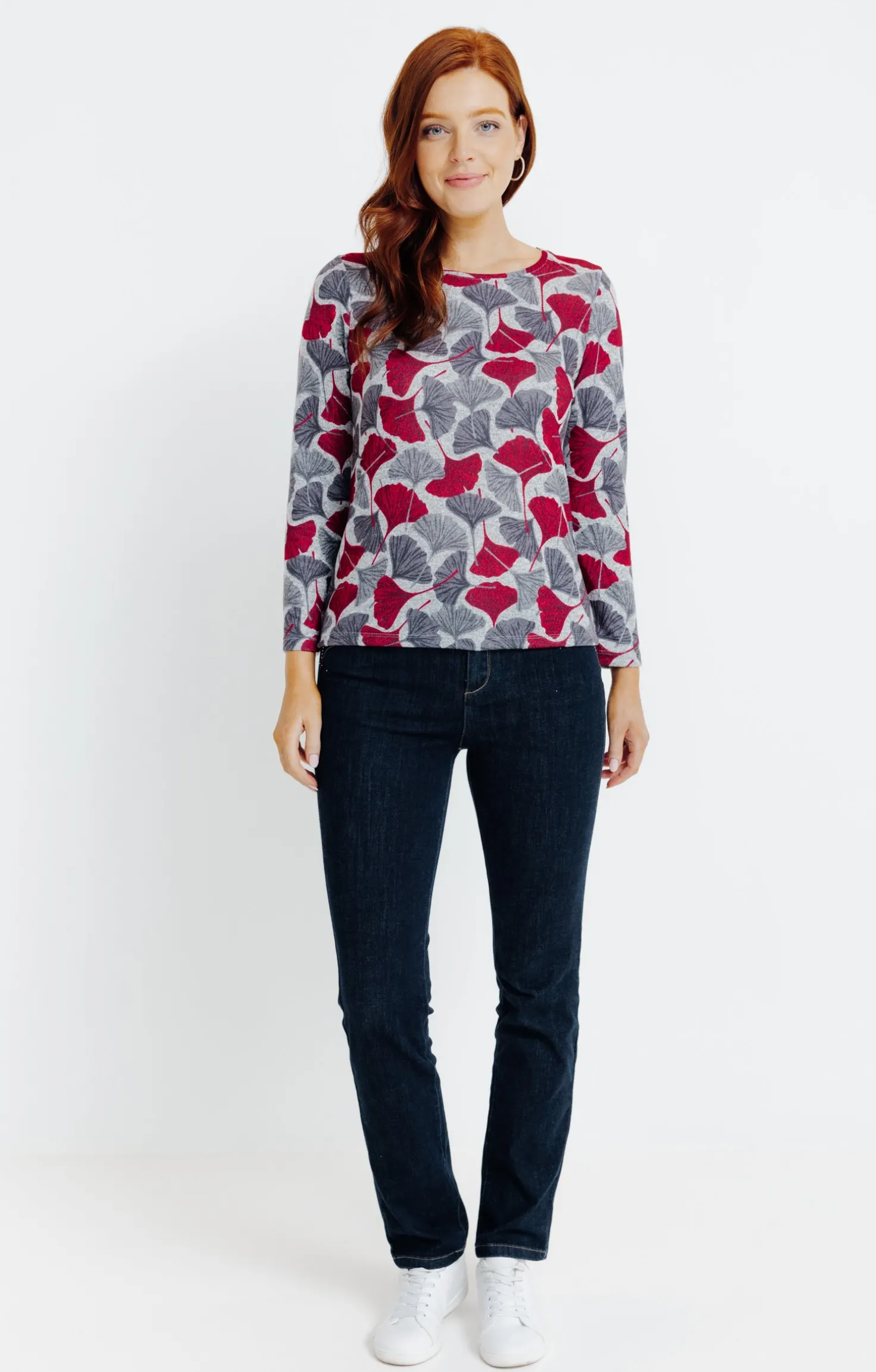 T-SHIRT IMPRIME COL ROND -