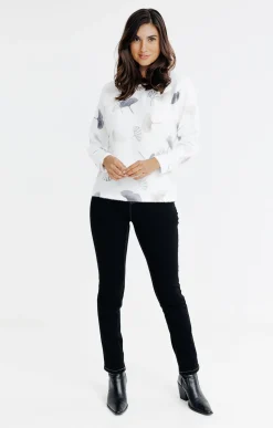 T-SHIRT IMPRIME COL ROND -