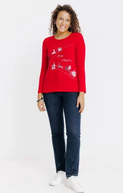 T-SHIRT IMPRIME COL ROND -