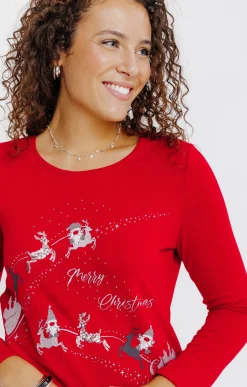 T-SHIRT IMPRIME COL ROND -