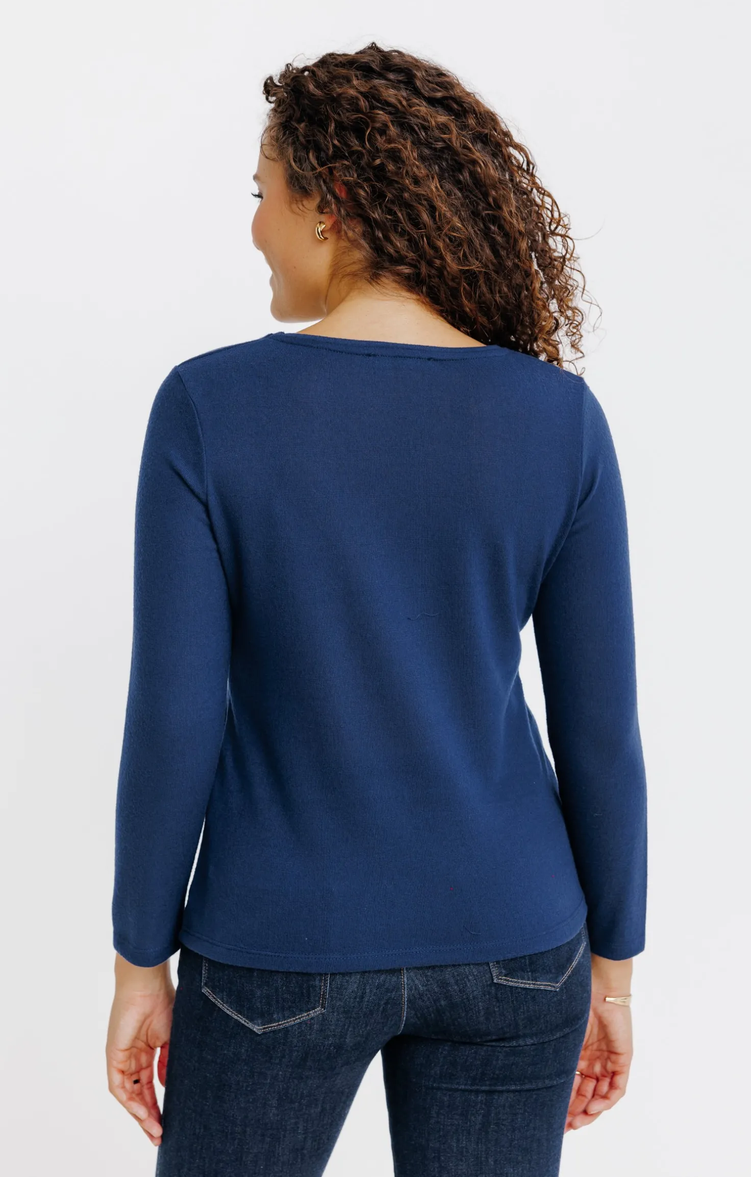 T-SHIRT IMPRIME FETE COL ROND -