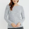 T-SHIRT IMPRIME MANCHES LONGUES -