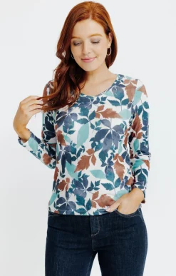T-SHIRT IMPRIME MANCHES LONGUES -